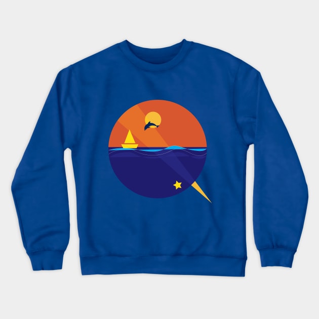 Night and Day Crewneck Sweatshirt by Cosmic Girl